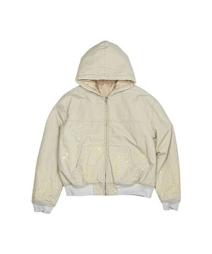 PAINTED HOOD WORK JACKET [BEIGE]
