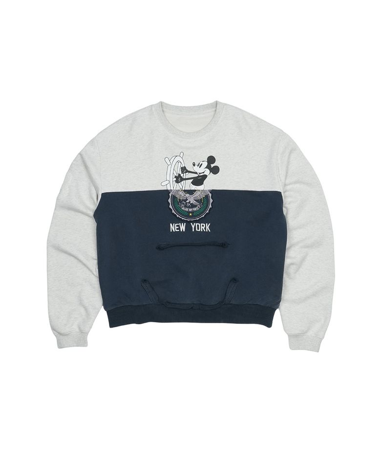 VINTAGE UPCYCLING SWEATSHIRT [GRAY]