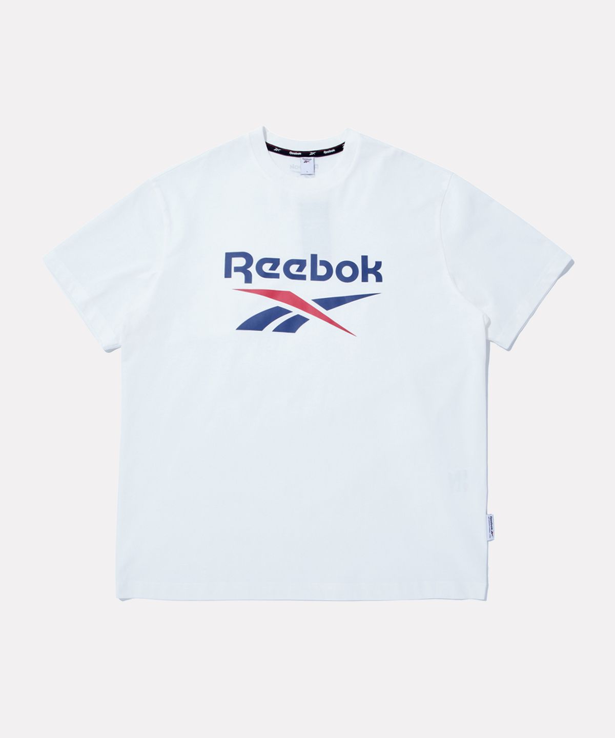 리복(REEBOK) 에센셜 빅로고 반팔티 - 화이트