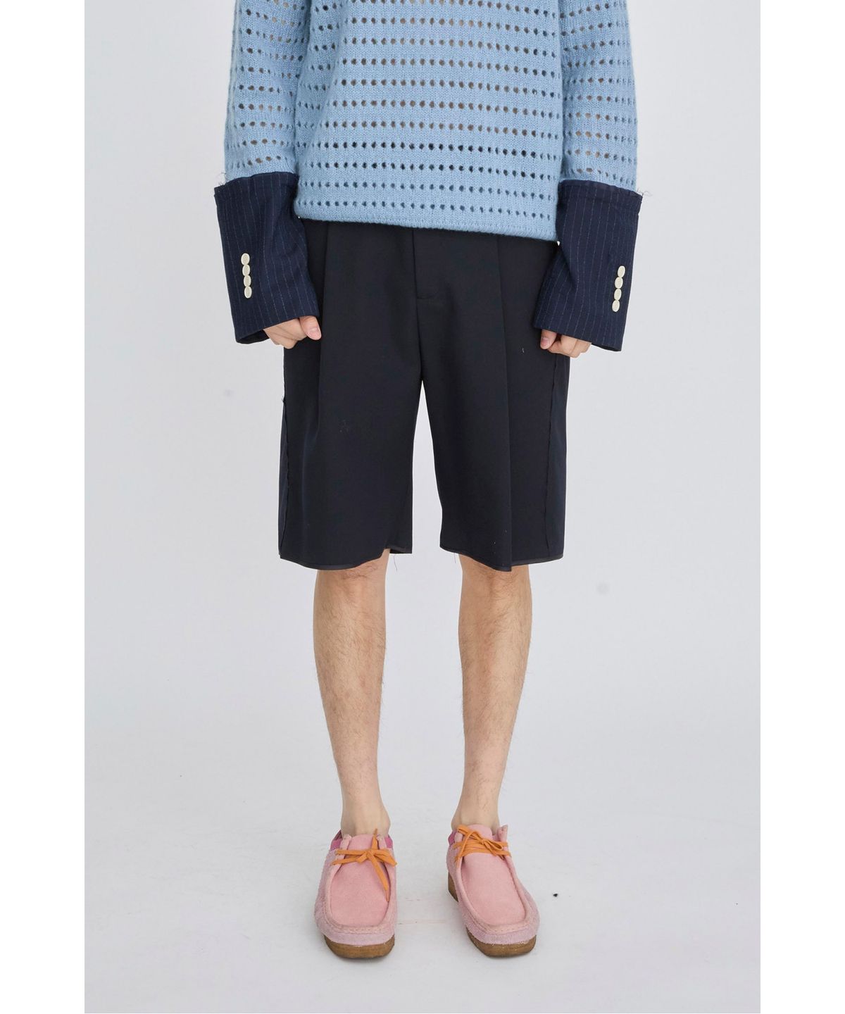 래코드(RECODE) Wool Tailored Shorts RKPAS26641NYX