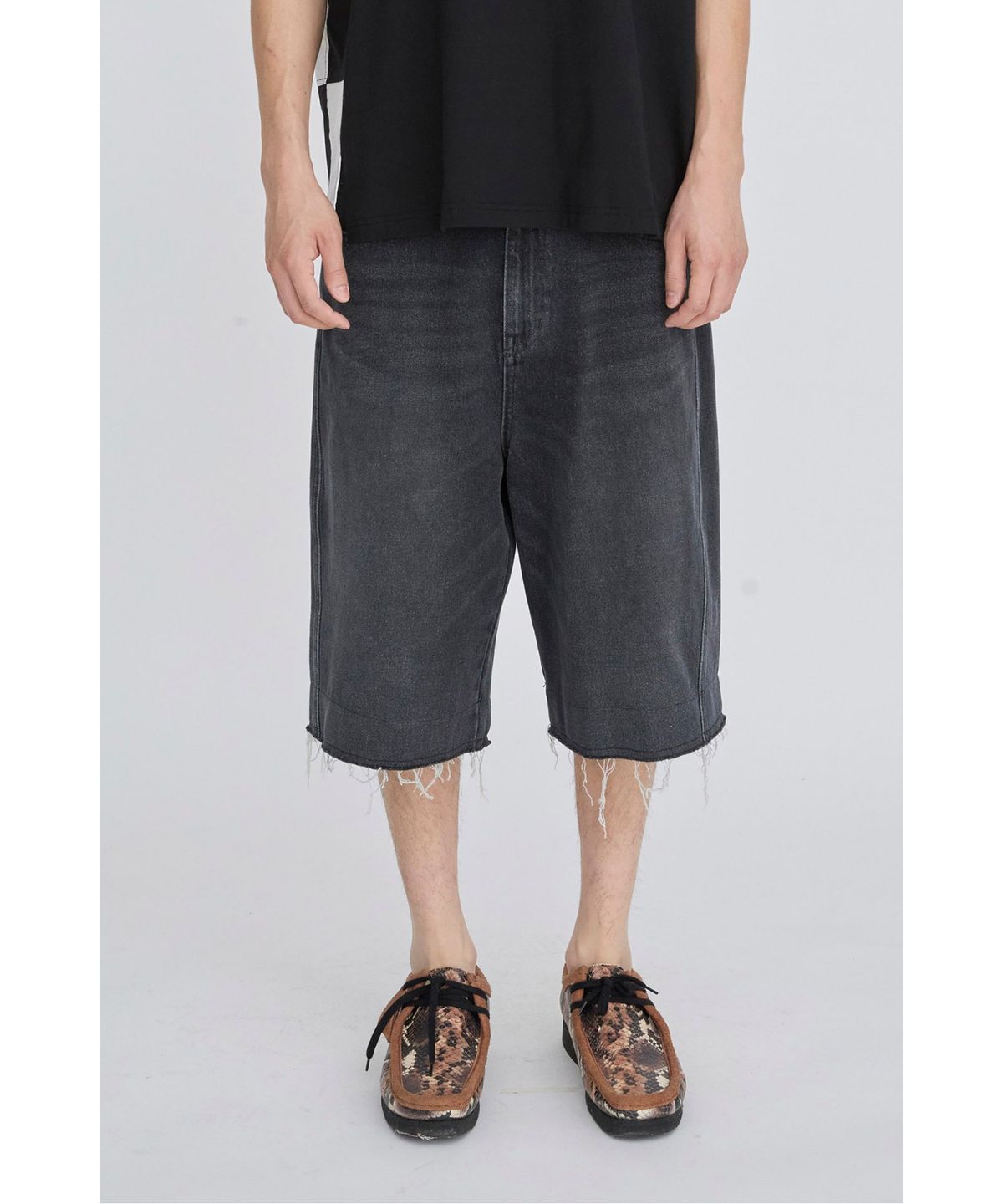 래코드(RECODE) Denim Shorts RKPAM26645BKX