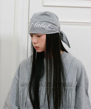 FFATS LABEL LOGO BANDANA BEANIE_GREY(NG2GSUAB30A)