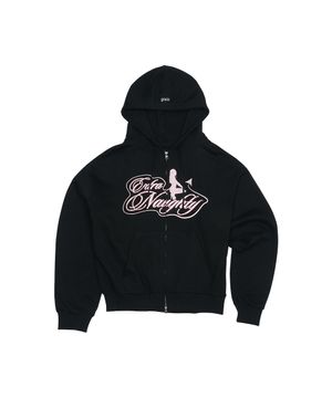 DEVIL GIRL CRYSTAL HOODIE [BLACK]