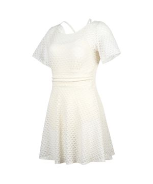 여성 크로셰 커버업 플레어 모노키니 아이보리 RN-LS2G913-IV