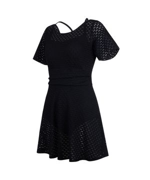 여성 크로셰 커버업 플레어 모노키니 블랙 RN-LS2G913-BK