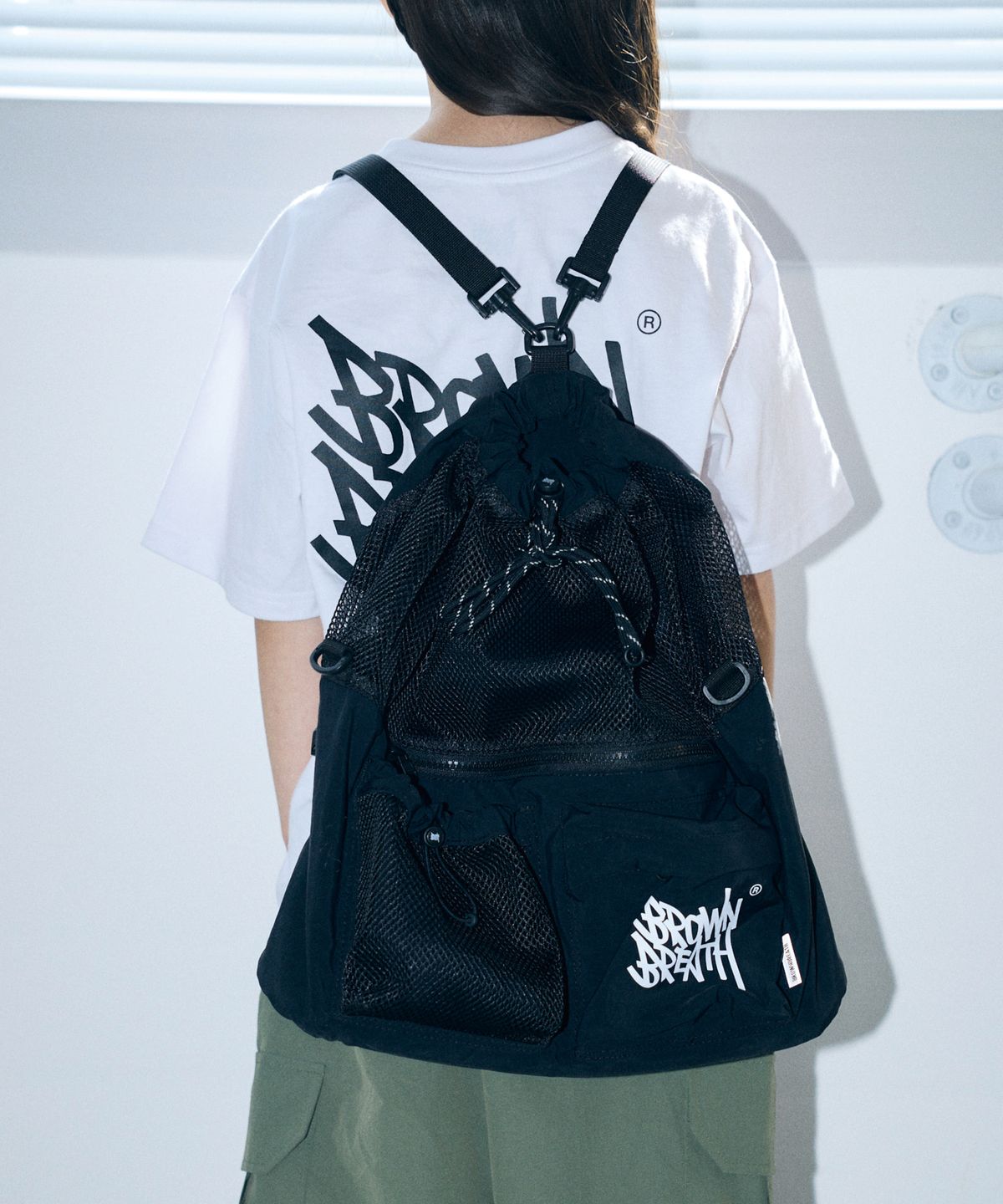 브라운브레스 키즈(BROWNBREATH KIDS) KIDS TAG UTILITY 3WAY BAG - BLACK