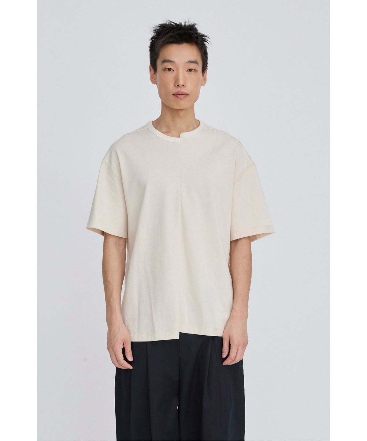 래코드(RECODE) Split T-shirt RKTAM26623WHX