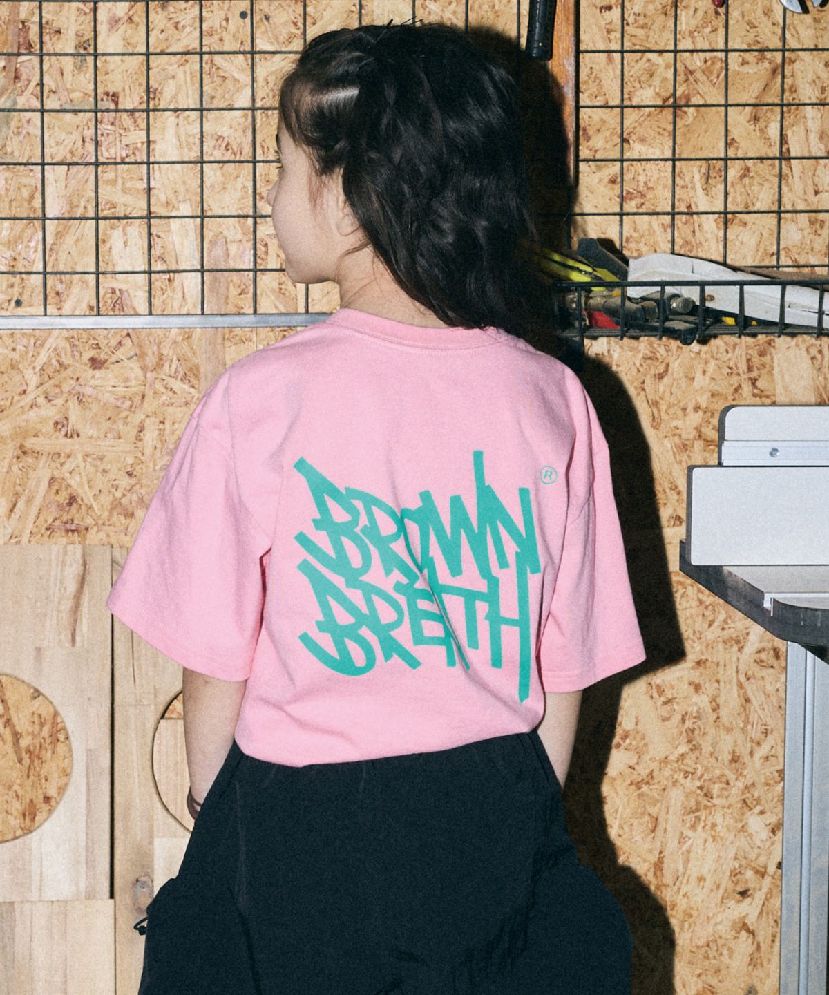 브라운브레스 키즈(BROWNBREATH KIDS) KIDS TAG TEE - PINK