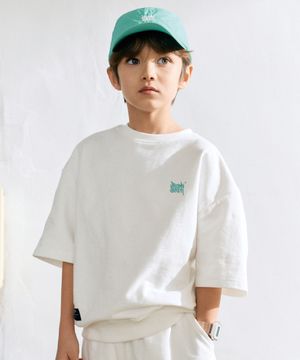 KIDS TAG COTTON MTM TEE - CREAM