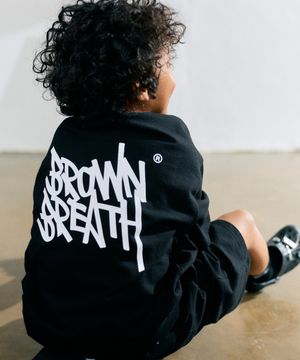 KIDS TAG COTTON MTM TEE - BLACK