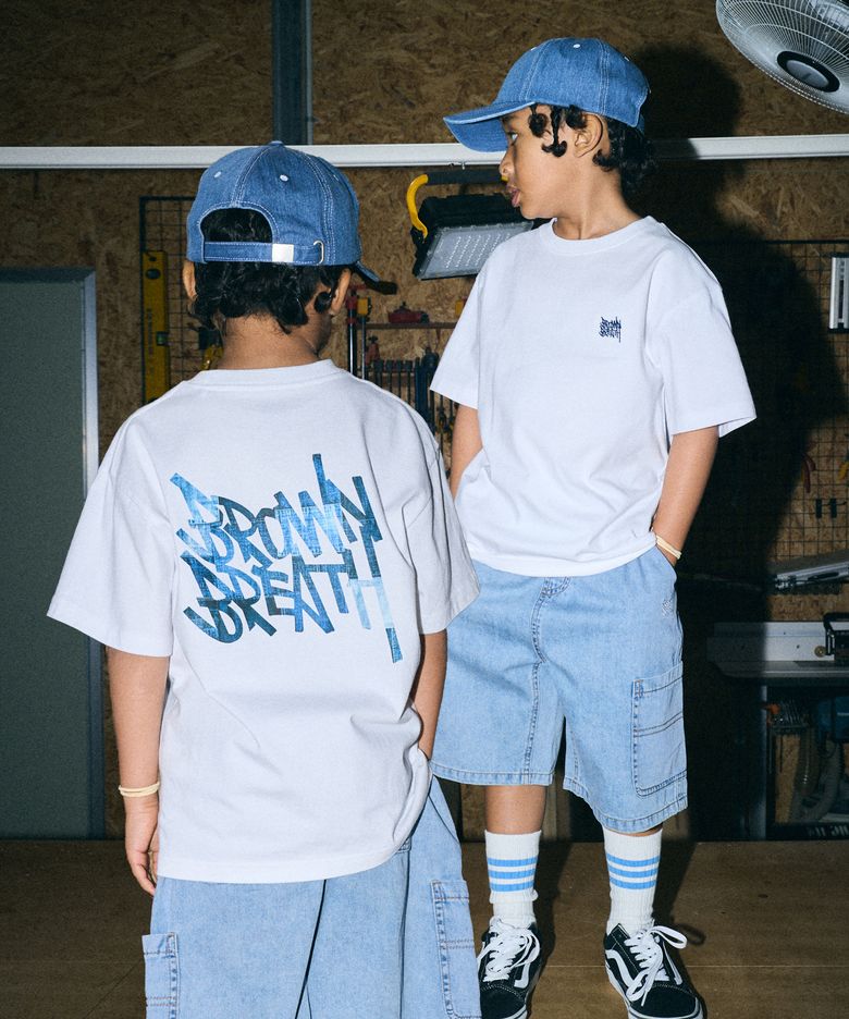 KIDS PATCHWORK TEE DENIM SHORTS SETUP