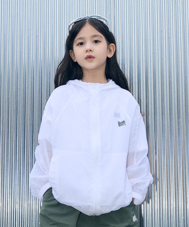 KIDS TAG LIGHT WINDBREAKER - IVORY