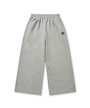 KIDS TAG STRAIGHT PANTS - M/GREY