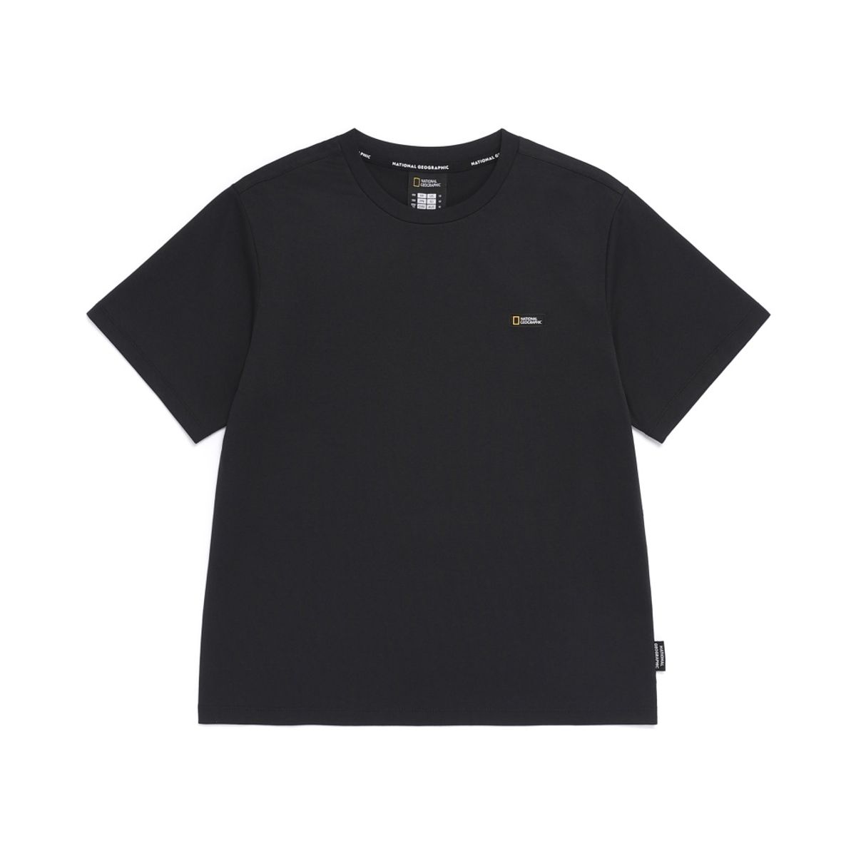 내셔널지오그래픽 키즈(NATIONAL GEOGRAPHIC KIDS) K262UTS960 냉감 변형로고 그래픽 반팔 티셔츠 CARBON BLACK