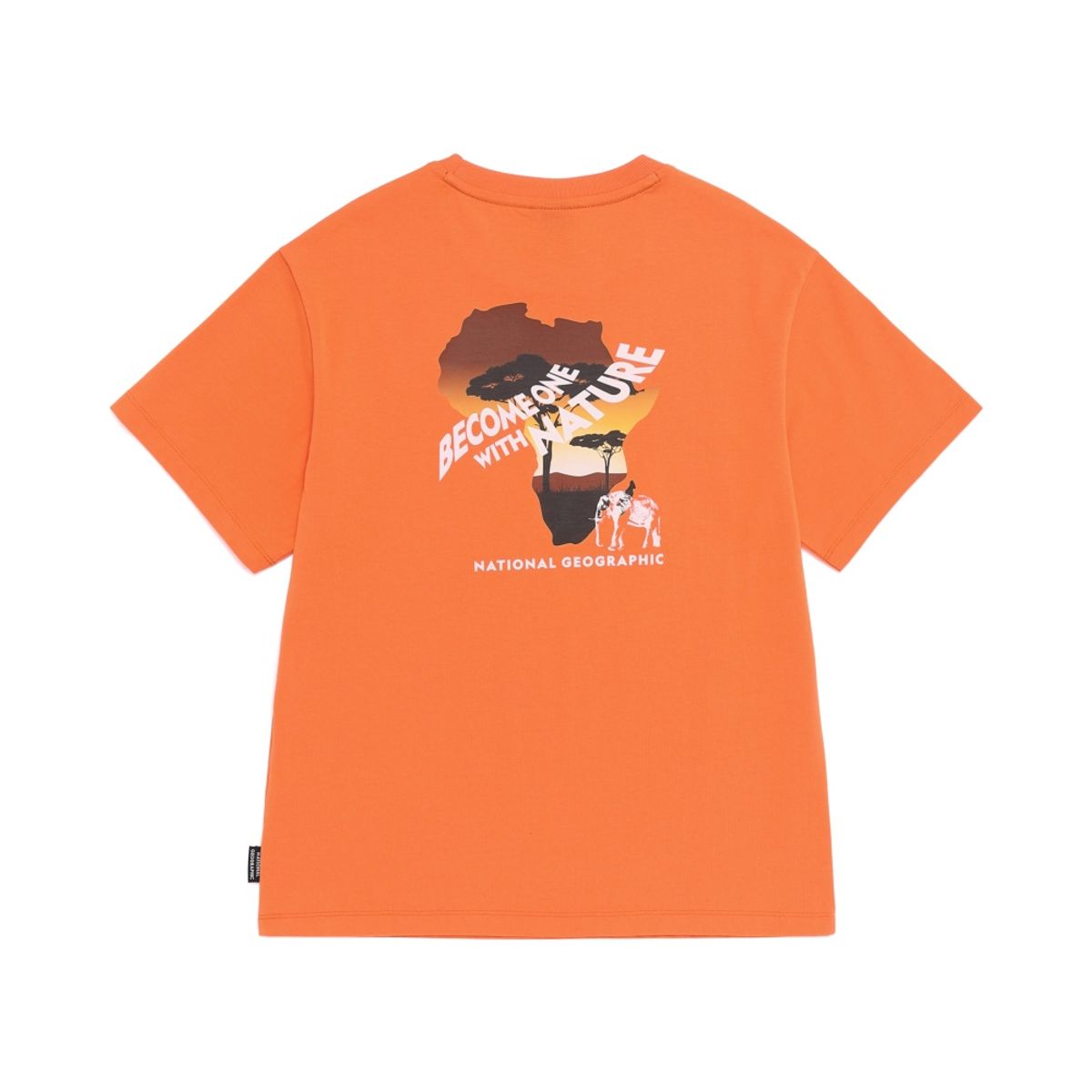 내셔널지오그래픽 키즈(NATIONAL GEOGRAPHIC KIDS) K262UTS940 사파리 그래픽 반팔 티셔츠-4 D/ORANGE