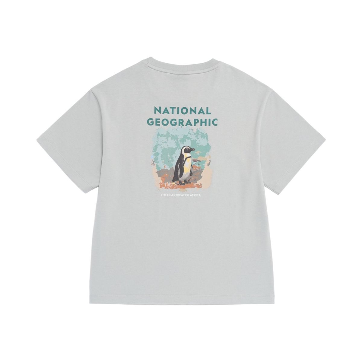 내셔널지오그래픽 키즈(NATIONAL GEOGRAPHIC KIDS) K262UTS931 미니미 라텔 동물 빅그래픽 반팔 티셔츠 LIGHT KHAKI