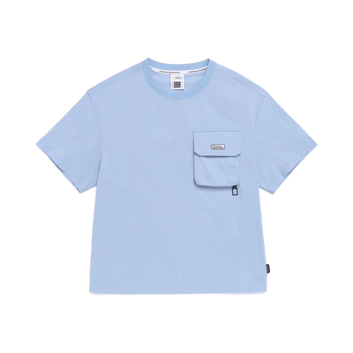 내셔널지오그래픽 키즈(NATIONAL GEOGRAPHIC KIDS) K262UTS860 어드벤처 에어로벤트 우븐 반팔 티셔츠 STONE BLUE