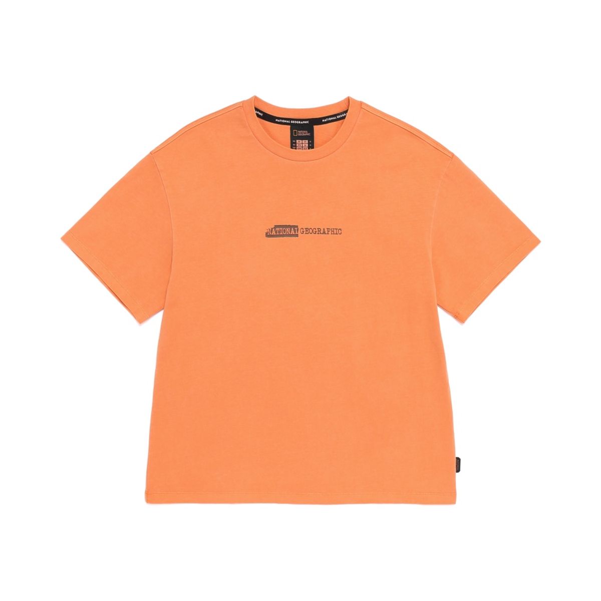 내셔널지오그래픽 키즈(NATIONAL GEOGRAPHIC KIDS) K262UTS840 어드벤처 피그먼트 반팔 티셔츠-2 ORANGE
