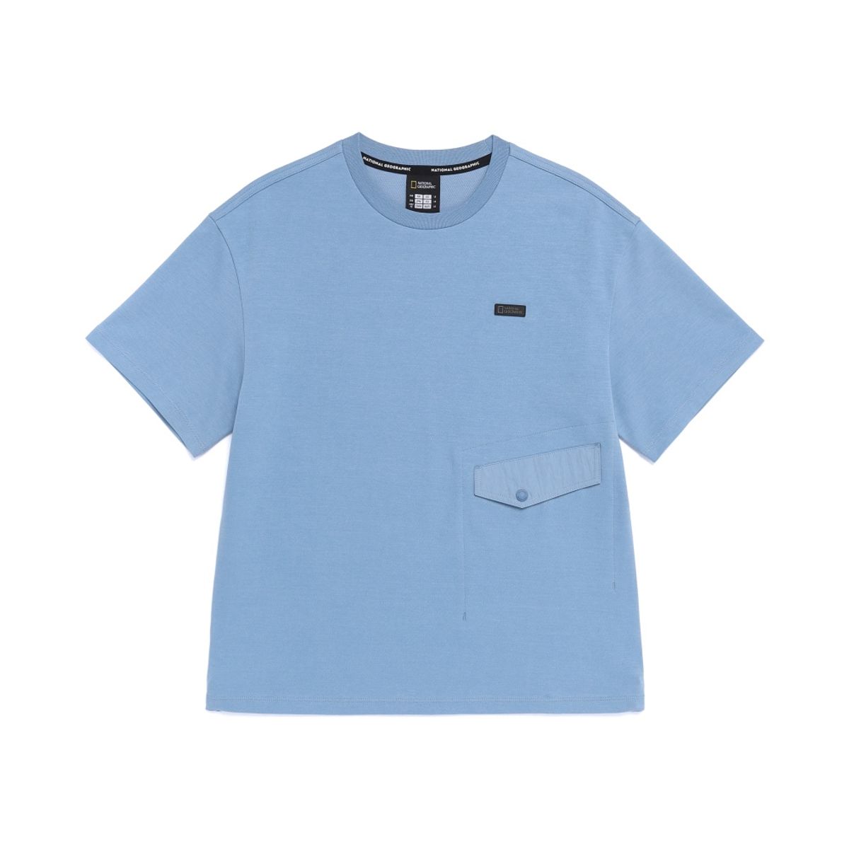 내셔널지오그래픽 키즈(NATIONAL GEOGRAPHIC KIDS) K262UTS830 어드벤처 피그먼트 반팔 티셔츠-1 STONE BLUE