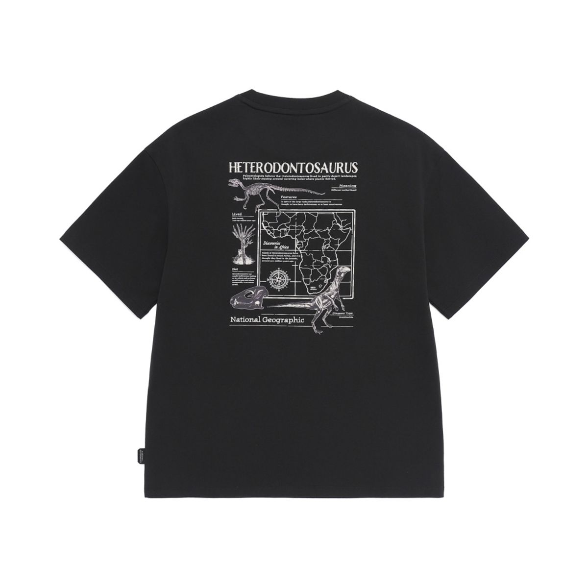 내셔널지오그래픽 키즈(NATIONAL GEOGRAPHIC KIDS) K262UTS810 어드벤처 그래픽 반팔 티셔츠-1 CARBON BLACK