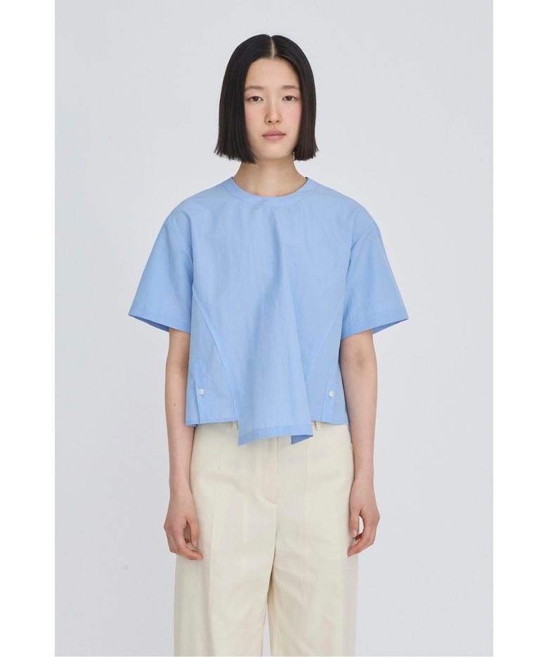A-Line Layered Placket Shirt RQTAM26519BUX