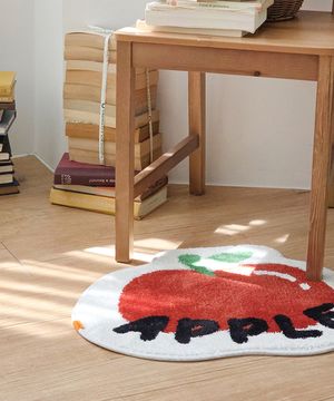 프루티애플 자카드 발매트 워셔블 극세사 논슬립