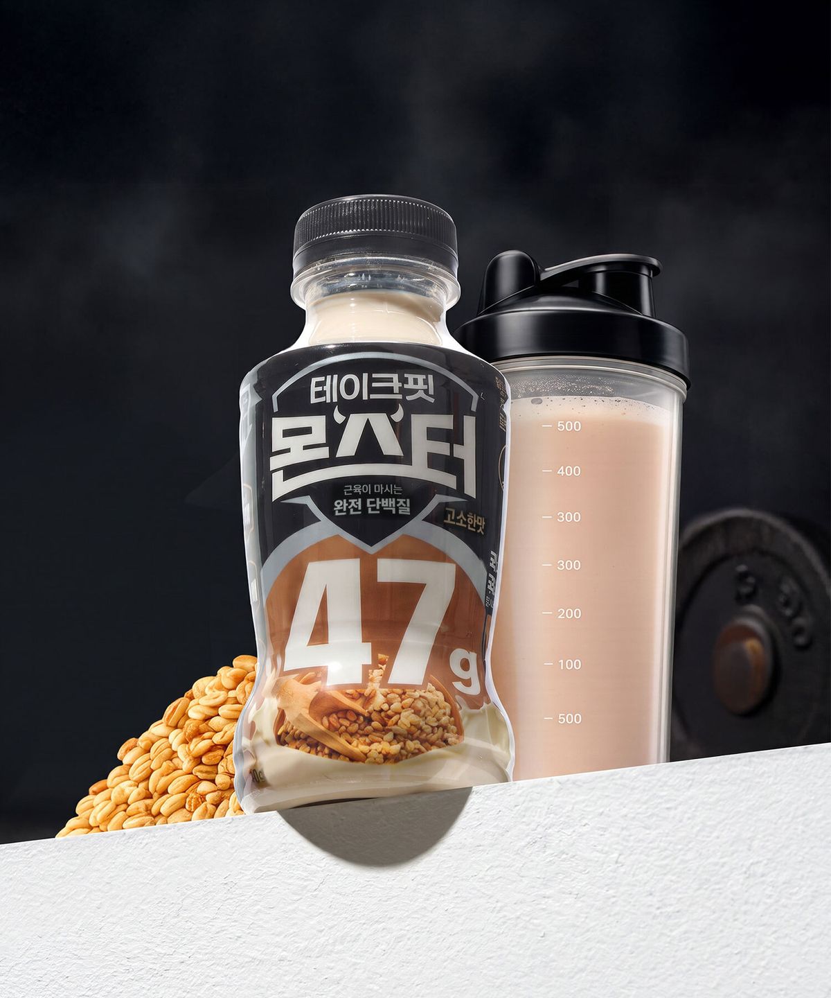 테이크핏(TAKE-FIT) [12개] 테이크핏 몬스터 고소한맛 350ml