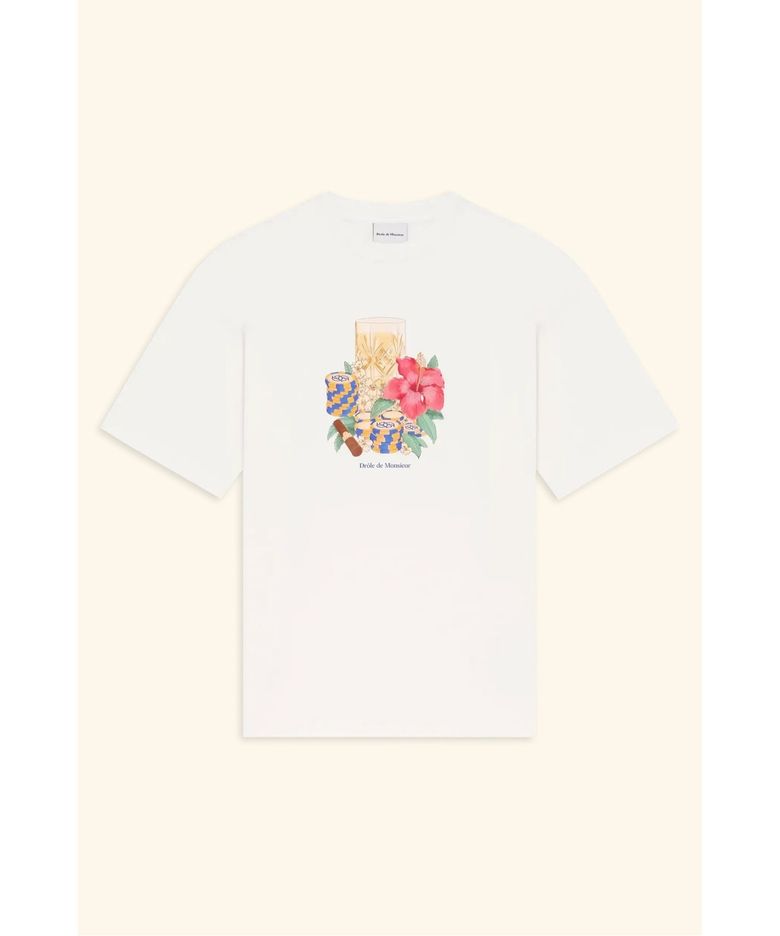 히비스커스 클럽 그래픽 티셔츠 T-shirt Hibiscus Club D0TCM26219WHM