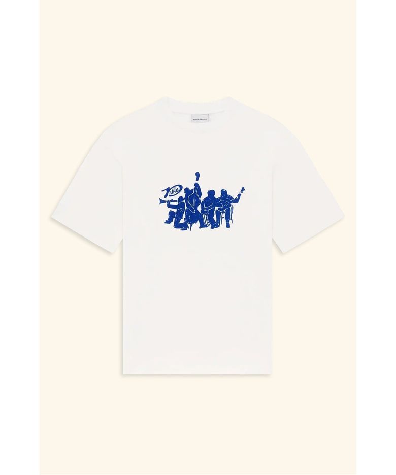 뮤지션 그래픽 티셔츠 T-shirt Musiciens D0TCM26217WHM
