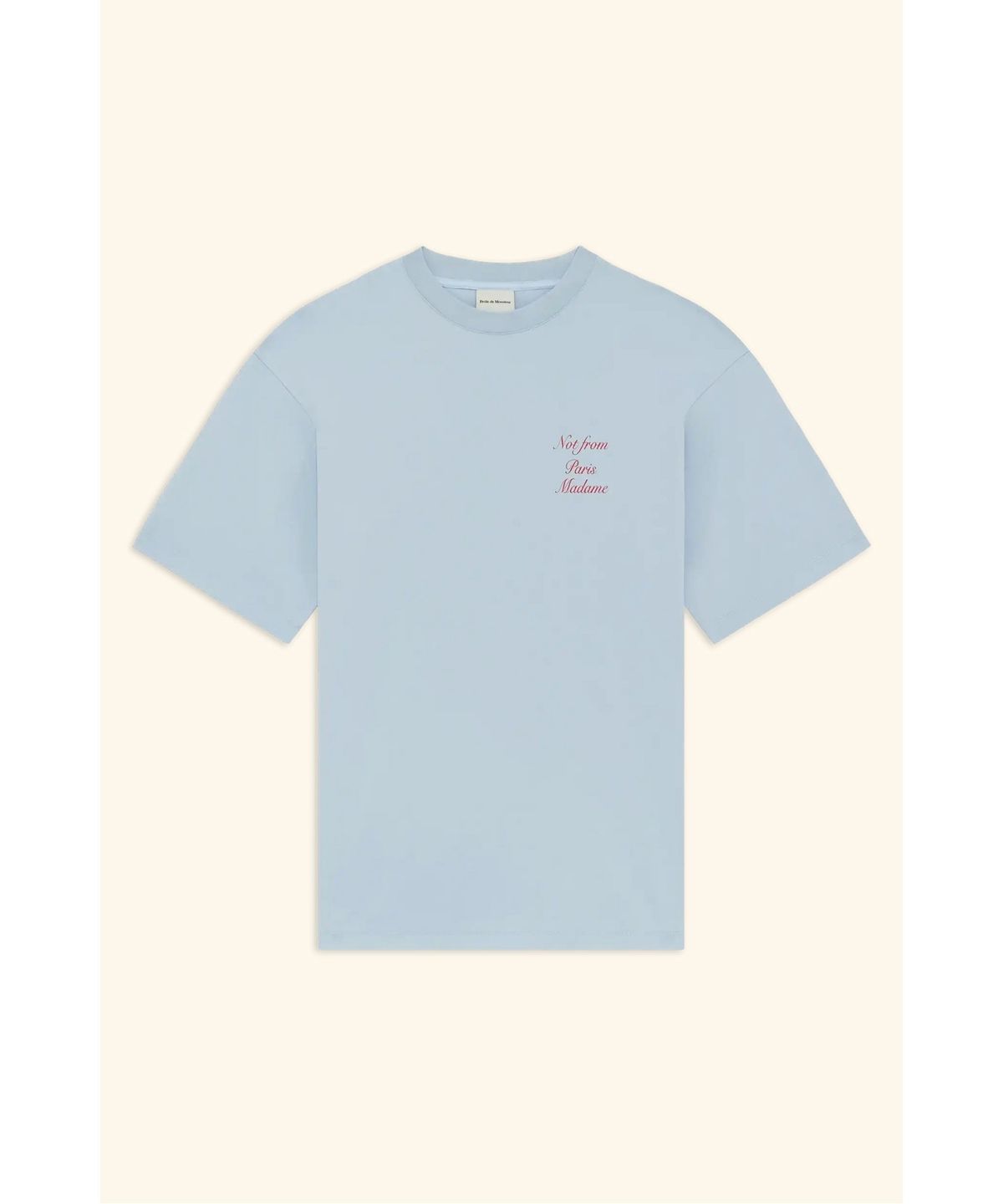 드롤드무슈(DROLE DE MONSIEUR) 슬로건 캘리그래피 티셔츠 Le T-Shirt Slogan Calligraphy D0TCM26221BUL