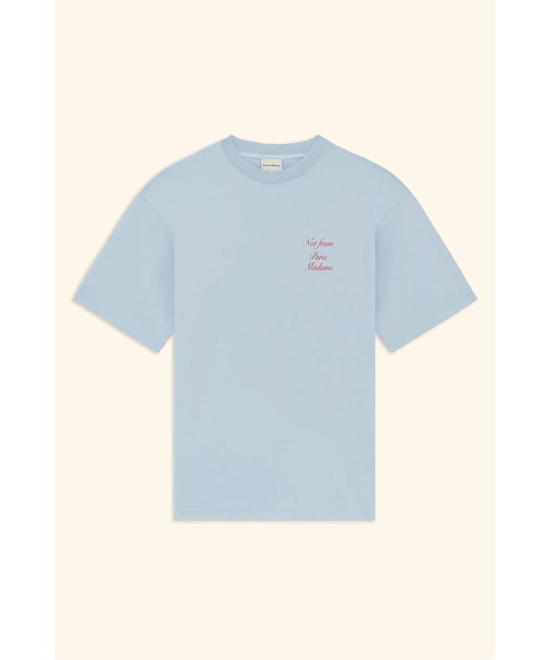 슬로건 캘리그래피 티셔츠 Le T-Shirt Slogan Calligraphy D0TCM26221BUL