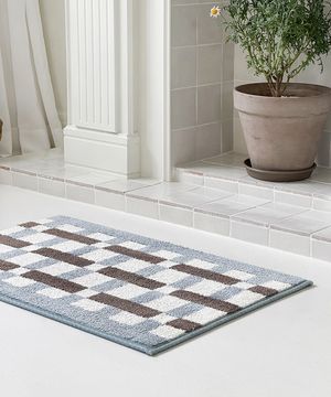 캔디모자이크 자카드 발매트 워셔블 극세사 논슬립