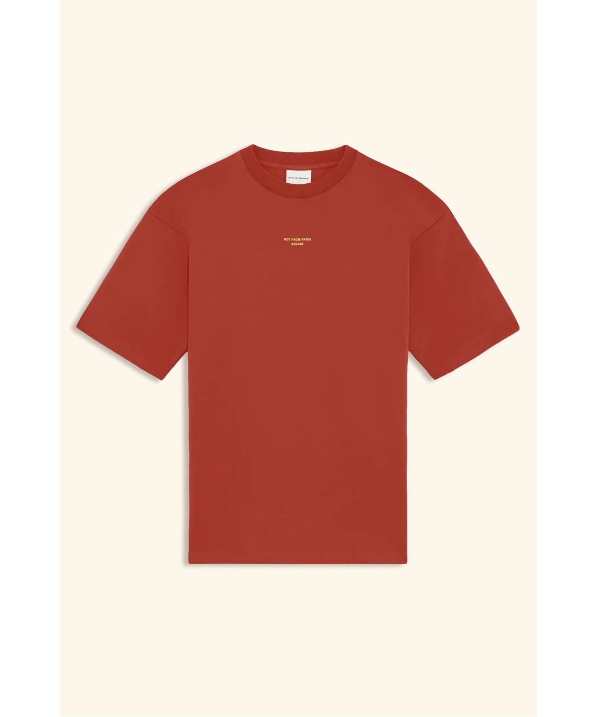 드롤드무슈(DROLE DE MONSIEUR) 클래식 슬로건 티셔츠 Le T-shirt Slogan Classique D0TCM26223RED