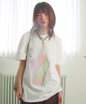 RAINBOW FINGER TEE_WHITE(NG2GMUT514A)