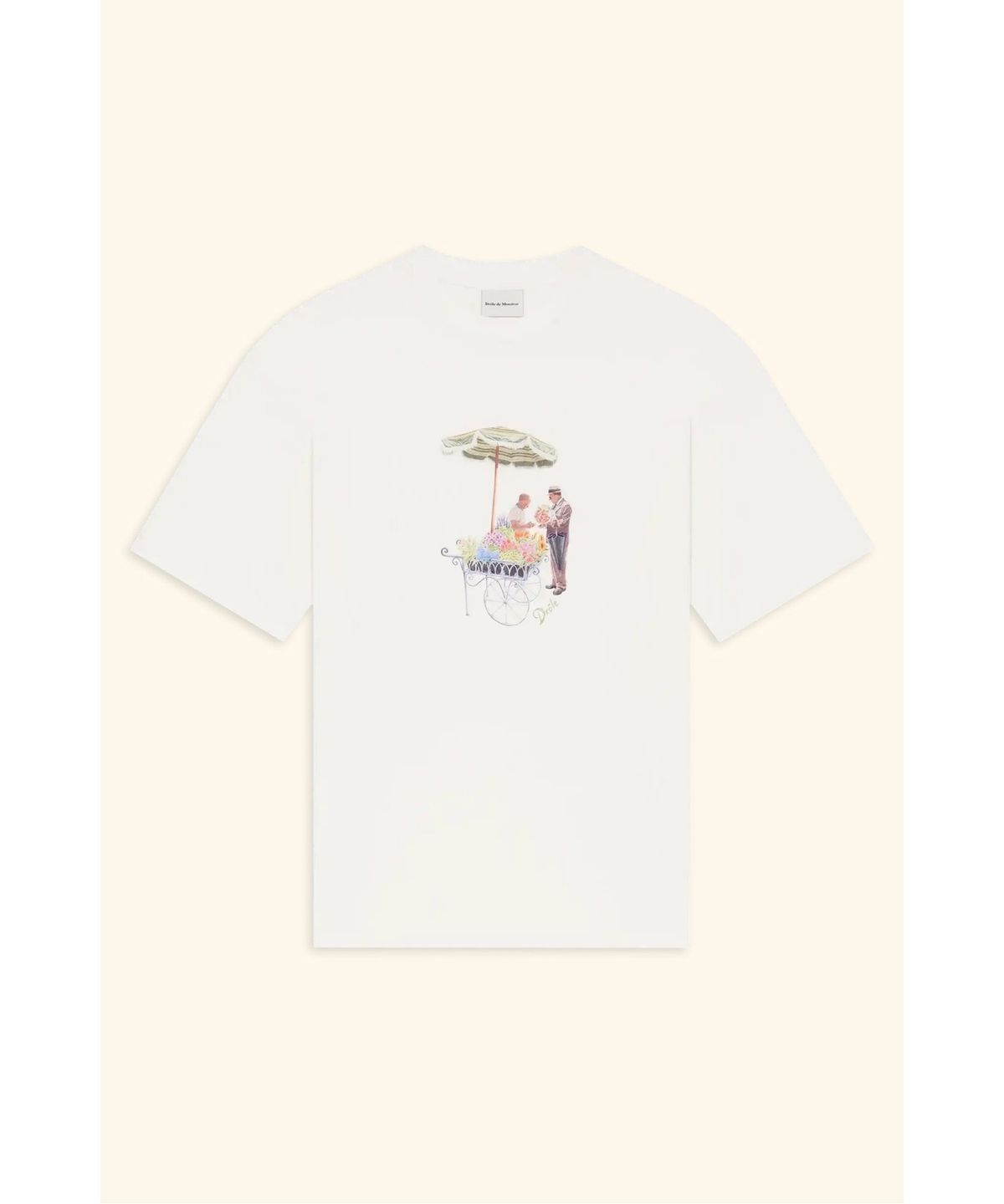 드롤드무슈(DROLE DE MONSIEUR) 플로리스트 그래픽 티셔츠 T-shirt Fleuriste D0TCM26214WHM