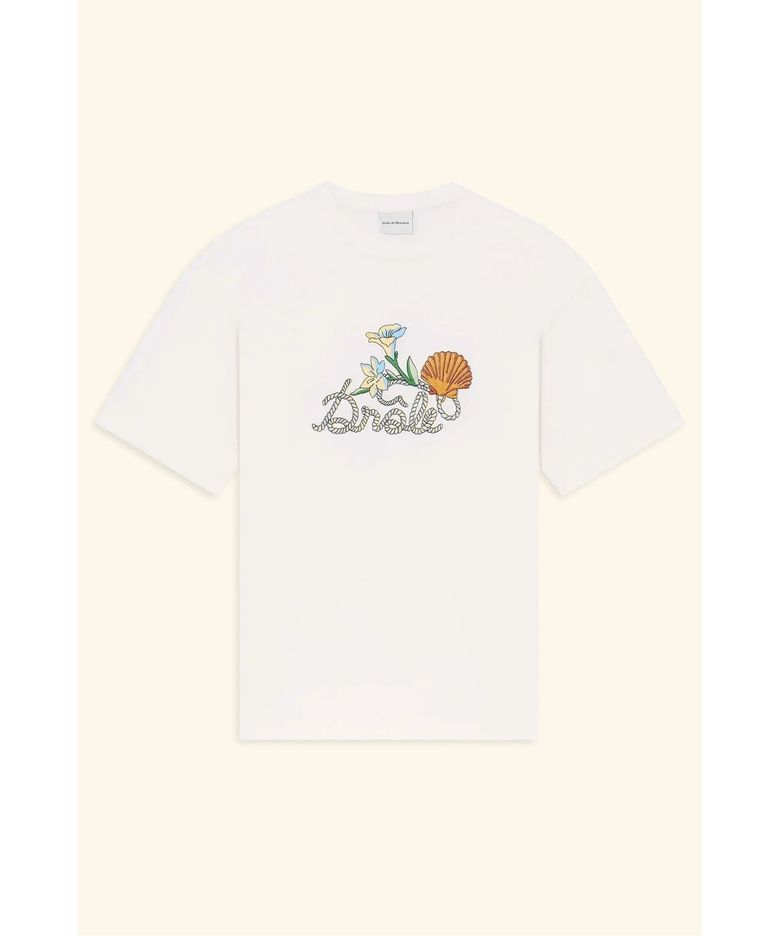 쉘 그래픽 티셔츠 T-shirt Drole Shell  D0TCM26208WHM