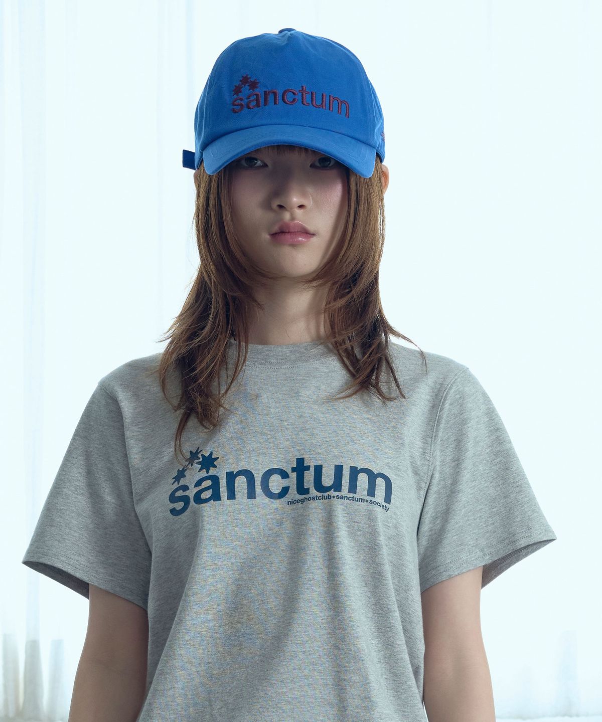 나이스고스트클럽(NICEGHOSTCLUB) SANCTUM LOGO CAP_BLUE(NG2GSUAB22A)