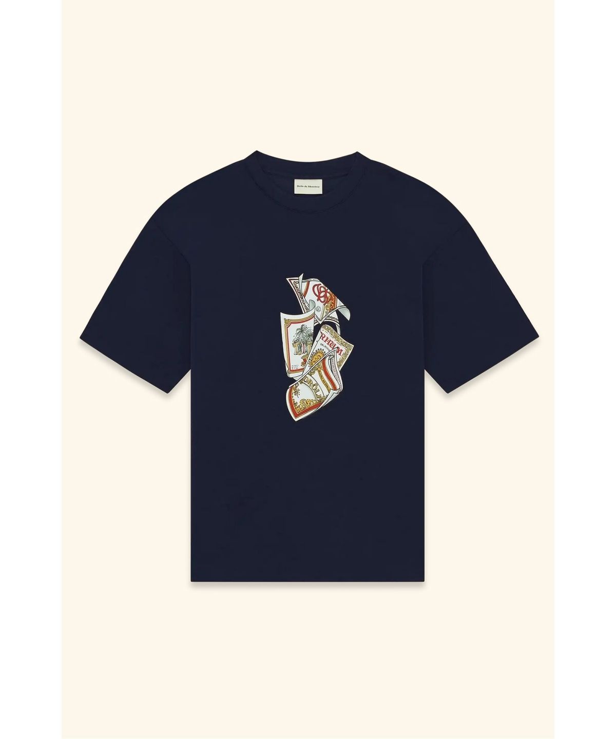 드롤드무슈(DROLE DE MONSIEUR) 럼 라벨 그래픽 티셔츠 T-shirt Rum Labels D0TCM26213NYX