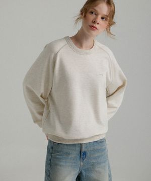 디오 커버스티치 자수 맨투맨