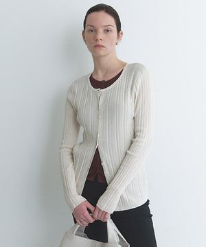 레이어드 배색 가디건 NEK6SD220