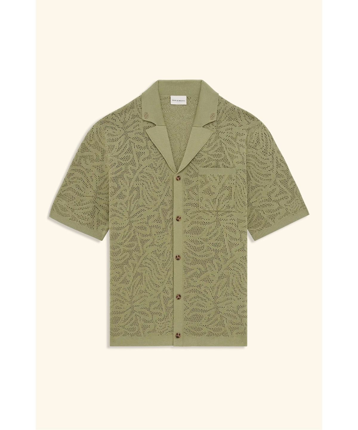 드롤드무슈(DROLE DE MONSIEUR) 레이스 오픈니트 셔츠 가디건 Chemise Maille Dentelle D0WCM26203KHX