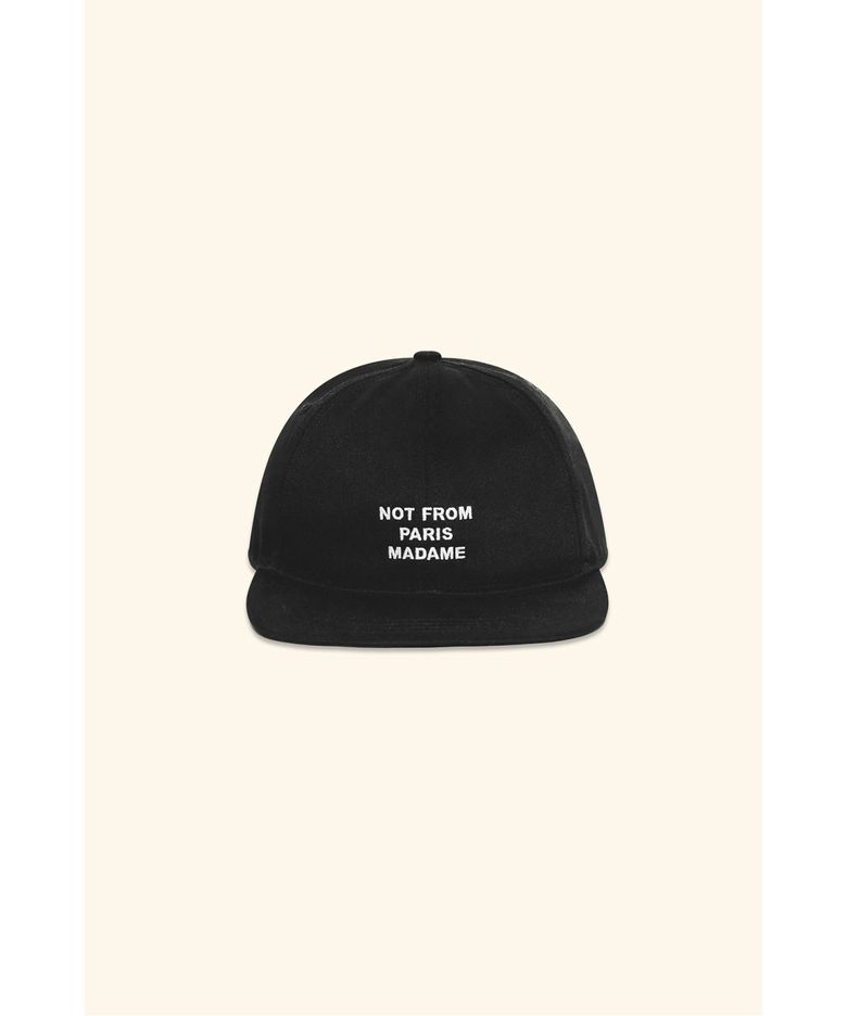 슬로건 플랫 바이저 캡 Casquette Slogan Plate D4RAS26003BKX