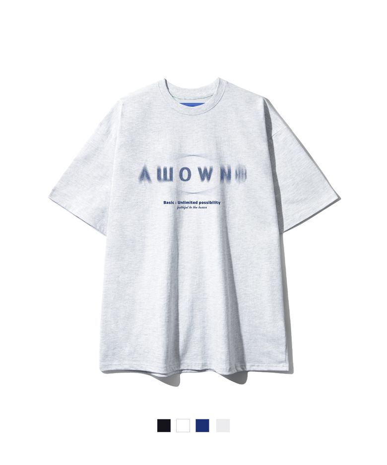 A/L SLOW ALO 오버핏 반팔 티셔츠 (SOS2-4AL028)