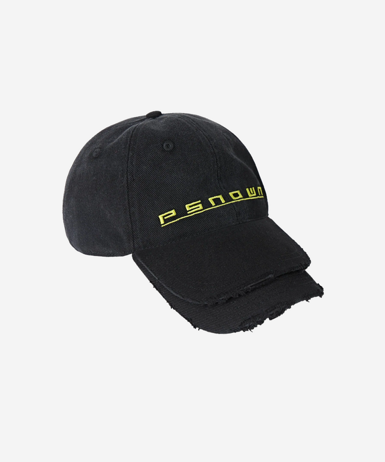 더블 바이저 캡_블랙