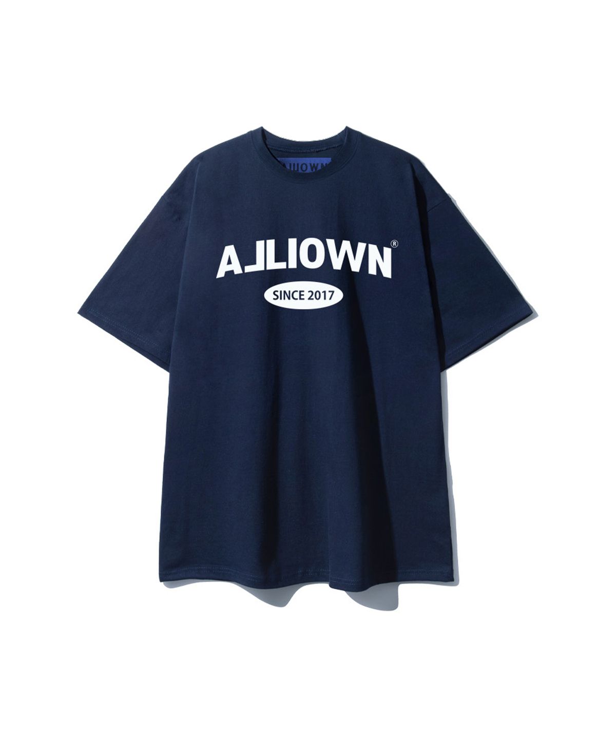 올라온(ALLIOWN) A/L BASIC SLOPE 오버핏 반팔 티셔츠 (SOS2-A8S11)
