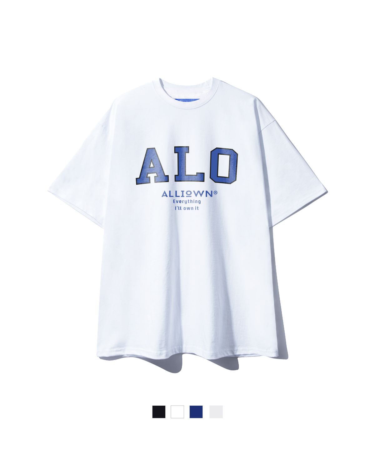 올라온(ALLIOWN) A/L ALO LOGO 오버핏 반팔 티셔츠 (GOS2-3AL002)