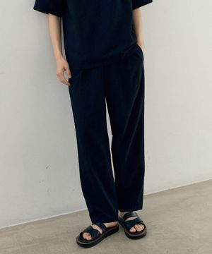 [에어쿨]원 턱 릴랙스 핏 시어서커 팬츠 - 2color