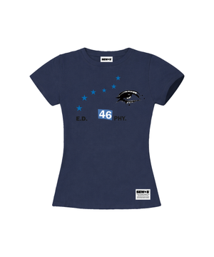 oneeye 세미크롭 반팔티 [네이비]