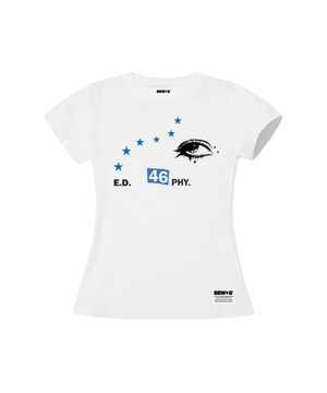 oneeye 세미크롭 반팔티 [화이트]