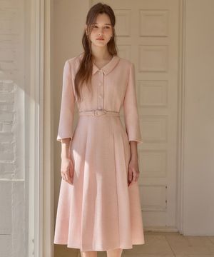 26SS Calla138 쉬비긴즈 마치 트위드 원피스 핑크